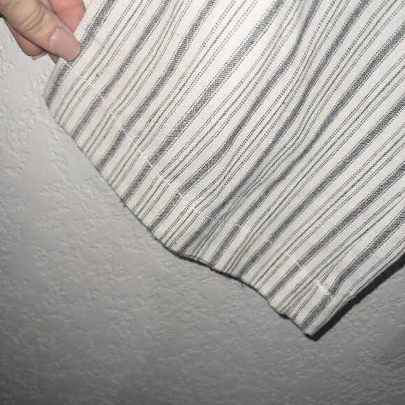 Ci Sono White Striped Nevada Wide Leg Pull On Pants Size‎ Medium - Picture 5 of 8